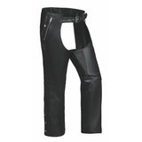Maverick - Ultra 4-Pocket Leather Motorcycle Chaps with Spandex