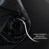 D.O.T. & ECE Daytona Glide- Hi-Gloss Black