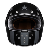 DOT Daytona Retro Full Face Motorcycle Helmet: Vintage Style for Men, Women, & Youth - W/ Captain America Stealth