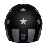 DOT Daytona Retro Full Face Motorcycle Helmet: Vintage Style for Men, Women, & Youth - W/ Captain America Stealth
