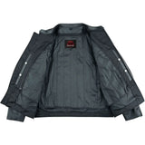 Men's Classic Black Scooter Leather Jacket