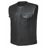 Runner - Men's SOA Club Style Leather Motorcycle Vest