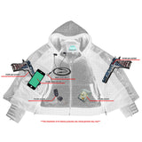 Rush Charm Women's Premium Cowhide Moto Jacket
