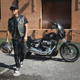 Steelhorse - Men's SOA Club Style Leather Motorcycle Vest