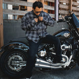 Sentry - Mens Black & Gray Armored Flannel