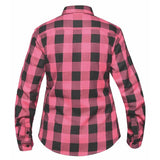 Ladies Black and Pink Flannel Shirt