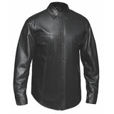 Titan - Men's Shirt style Premium Leather Biker Jacket