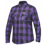 Valkarie - Ladies Black & Purple Armored Flannel
