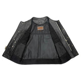 Clubman - Men's SOA Club Style leather Motorcycle Vest