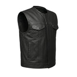 Runner - Men's SOA Club Style Leather Motorcycle Vest