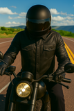 Edge - Premium Men's motorcycle Leather Jacket (Shirt Style)