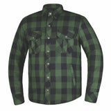 Warrior - Mens Black & Green Armored Flannel