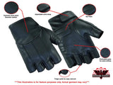 Women's Tough Deer Skin Fingerless Glove