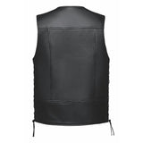 Wrangler - Men's Ultra Leather Motorcycle Vest