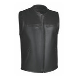 Blackout - Men's Motorcycle Leather Vest