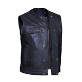 Runner - Men's SOA Club Style Leather Motorcycle Vest