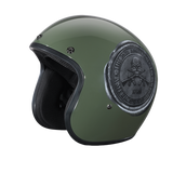 DOT Approved Daytona Cruiser Open Face Motorcycle Helmet - Men, Women & Youth - With Visor & Graphics - W/ 2nd Amendment Seal