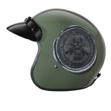 DOT Approved Daytona Cruiser Open Face Motorcycle Helmet - Men, Women & Youth - With Visor & Graphics - W/ 2nd Amendment Seal