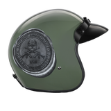 DOT Approved Daytona Cruiser Open Face Motorcycle Helmet - Men, Women & Youth - With Visor & Graphics - W/ 2nd Amendment Seal