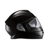 Daytona Detour Full Face Motorcycle Helmet - DOT Certified, Dual Visor, Street Bike Helmet, Men/Women/Youth - Hi-Gloss Black