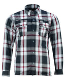 Alpha Check - White & Red Black