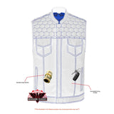 Cold Burn Men's Black Mesh Textile Vest