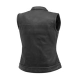 Jessica Perforated Women's Motorcycle Leather Vest