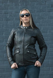 Jewel - Women's Motorcycle Leather Jacket