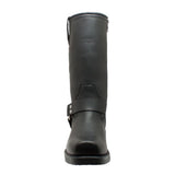StormGuard Men's black Leather biker boots