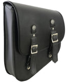Left Side Premium Leather Swing Arm Bag W/ Buffalo Snaps