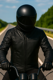 Ace - Ultra Men's Black Leather Motorcycle Jacket