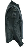 Men's Black Reflective Skulls Scooter Jacket