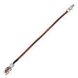 GBW29B Leather Biker Whip-Orange/Black W / White Pool Ball