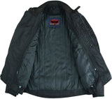 Men's Blast Black Micro Mesh Motorcycle Jacket – Ventilated
