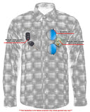 Flannel Shirt - Blue and Black Shaded