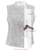 Women's Premium Single Back Panel Concealment Vest - GRAY