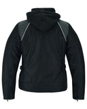 Darkstream Women's Mesh  Motorcycle Jacket - Black/ Black Tone Reflective