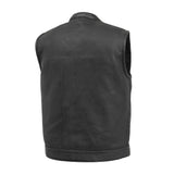 Sharp Shooter Perforated Men's Motorcycle Leather Vest