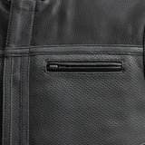V-Twin Visionary Battleship Perforated Leather Vest
