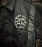 Route 32 Two Tone Dickies Work Shirt Black/Grey