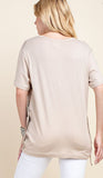 Skull Side Lace Lightweight Shirt