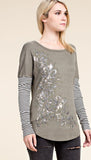 Shell & Stone Print Long Sleeve Shirt