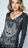 Rebel Rock Extra Soft Waffle Knit Long Sleeve