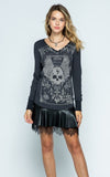 Rebel Rock Extra Soft Waffle Knit Long Sleeve